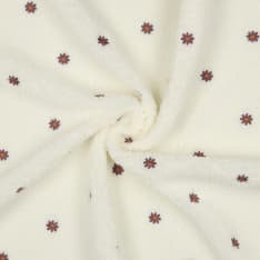 Flowers 145 cm teddy fabric