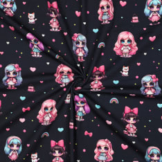 Dolls 148 cm jersey fabric
