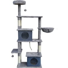Pohjolan Lemmikkitarvike 162 cm light grey cat tree