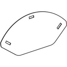 Rival Corner Piece for Push Plate 75-12750, 75-12751