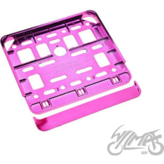 WM 14,8x14,8cm pink license plate holder