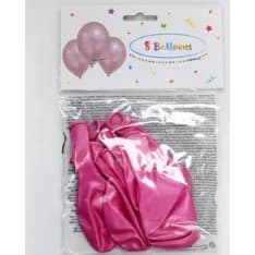 Metallic balloon pink 8 pieces
