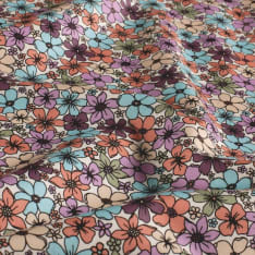 Flowers 145 cm puuvillapopliinikangas