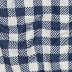Checks 143 cm cotton flannel fabric