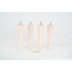 Sorvi-Pojat ø23–48 mm, 18 cm, set of 4, off-white birch sofa legs