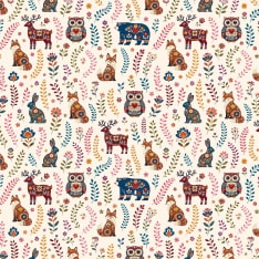 Animals of the North 145 cm stretch jersey