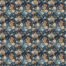Climbing plant print, 135 cm, viscose gabardine fabric