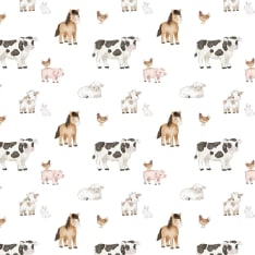 Farm Animals 145 cm cotton poplin fabric
