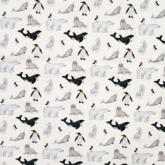 Winter Animals 145 cm cotton poplin fabric