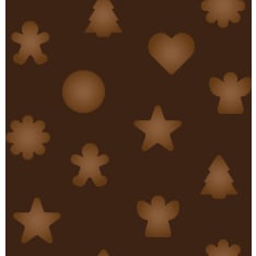 Textil Pepparkakor mini 150 cm trikookangas