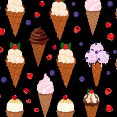 Textil Glass och bär choklad 150 cm cotton jersey fabric