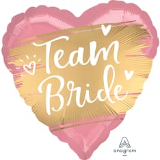 Team bride heart foil ball