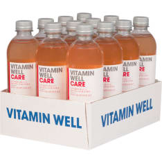 Vitamin Well Care, red grapefruit-flavoured non-carbonated beverage with added vitamins 12x500ml