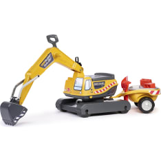 Falk Super Builder Excavator with Trailer