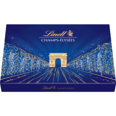 Lindt Champs Elysees valikoima hienoja maito-, tumma- ja valkosuklaakonvehteja rasia 469g