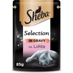 Sheba Cuisine 85 g lohta kastikkeessa kissan märkäruoka