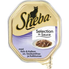 Sheba Selection 85 g vasikkaa/kalkkunaa kastikkeessa kissanruoka