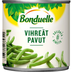 Bonduelle 400g/220g kokonaisia vihreitä papuja