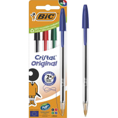 BIC Cristal Original 4 pcs earpiece pen