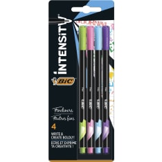 BIC Intensity Fine Fun 4 pcs fiber tip pen