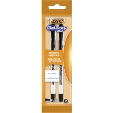 BIC Gelocity Stic 2 pcs black gel pen