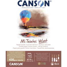 Canson Mi-Teintes Velvet 430g 32x41cm 12L Brown leaf