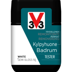 V33 75ml kaakelimaali seinille tester