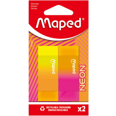 Maped Neon 2 pcs eraser