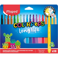 Maped Long Life felt-tip pens, 18-pack