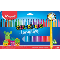 Maped Long Life felt-tip pens, 24-pack