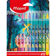 Maped Dragon Felt-Tip Pens, 12-pack