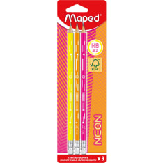 Maped Neon 3 kpl FSC lyijykynät