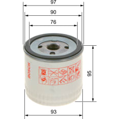 Bosch 0 451 103 252 Öljynsuodatin