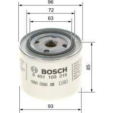 Bosch 0 451 103 219 Öljynsuodatin