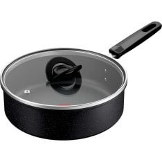 Tefal Expertise -paistokasari lasikannella 24 cm/3,4 L, musta