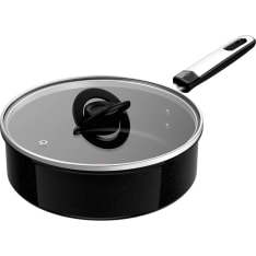 Tefal Exceptional Ceramic -paistokasari lasikannella 24 cm/3,4 L, musta