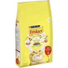 Friskies Adult 7,5kg naudanlihaa, kanaa ja lisättyjä kasviksia kissanruoka