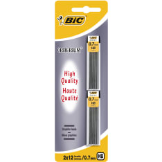 BIC 0.7 mm HB 2x12 lead pack