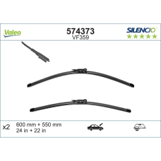 Valeo Silencio VA-574373 pyyhkijänsulkapari