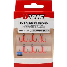 VMC 4551 UV Round 1X Strong kolmihaarakoukku