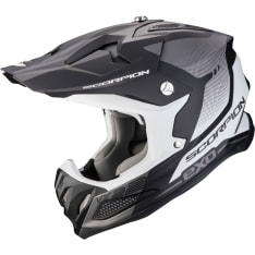 Scorpion VX-22 AIR Attis matte black/silver motocross helmet