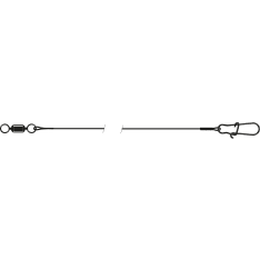 VMC C708 Blackflex leader with duolock snap 20cm, 9kg, 3pcs