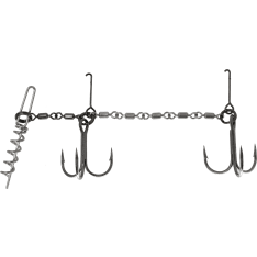 VMC Double Pike Chain rig with two Treble hook #2/0, Size: XL