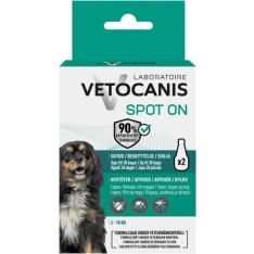 Vetocanis Anti-parasite Dog S Spot is a 2 x 2 ml dog parasite repellent