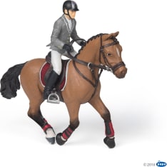 Papo Competition horse and horseman Show Jumper