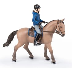Papo Walking horse and horseman Show Jumper