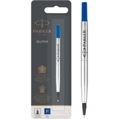 Parker QUINK Rollerball Pen Refill F Black 1-Blister