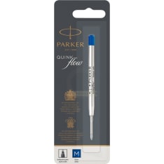 Parker Ballpoint Pen Refill | Medium Point | Blue QUINKflow Ink | 1 Count