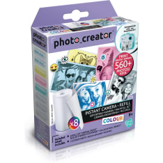 Photo Creator Photo Creator Instant Camera Refill 8 Rolls värilliset lisäpaperirullat
