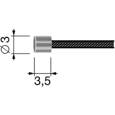 Ratioparts 6306869 2500mm cable